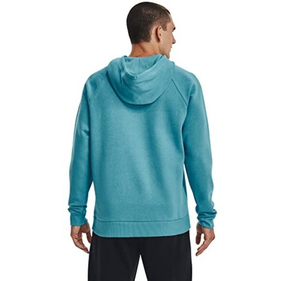 Under Armour Men's Rival Fleece Pullover Hoodie Sz. M Bright Blue - Picture 8 of 12